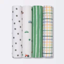 Flannel Baby Blanket 4pk - Cloud Island™ Trucks -Cloud Island Shop GUEST 05309a7f 5747 4a22 a8b9 a69fe8849409