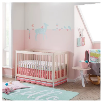 Crib Bedding Set Forest Frolic 4pc - Cloud Island™ Pink 8 Crib Bedding Set Forest Frolic 4pc - Cloud Island™ Pink - Image 6