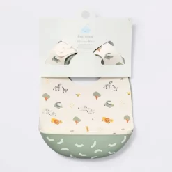 Silicone Bibs - 2pk - Animals/Cresents - Cloud Island™ -Cloud Island Shop GUEST 0864db87 d00c 4439 91c8 075a17a6097d