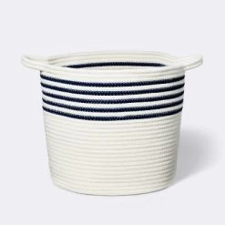 Coiled Rope Bin With Color Band - Cloud Island™ -Cloud Island Shop GUEST 0901c62a 2148 47a4 9afd b3297d148d7b