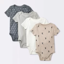 Baby 4pk Short Sleeve Moons Bodysuit - Cloud Island™ Gray 9 Baby 4pk Short Sleeve Moons Bodysuit - Cloud Island™ Gray -Cloud Island Shop GUEST 093754ce 9110 4e9b 81bc 493ecb1be3c2