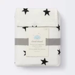 Flannel Fitted Crib Sheet Stars - Cloud Island™ - Cream/Black -Cloud Island Shop GUEST 0a1aa77d 2b76 4ffd b2c3 2042ba7f4d9f