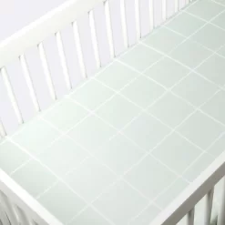 Fitted Crib Sheet - Cloud Island™ Mint Windowpane -Cloud Island Shop GUEST 0c2d90a4 980f 4e9d 9f67 efe2fd3a1d0e