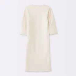 Baby 2pk Cotton Gown - Cloud Island™ Khaki Preemie