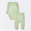 Baby 2pc Neutral Pointelle Top & Bottom Set - Cloud Island™ Green 2 Baby 2pc Neutral Pointelle Top & Bottom Set - Cloud Island™ Green -Cloud Island Shop GUEST 19eef430 e923 4a77 ae22 c2df0d886aec