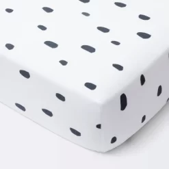 Dash Marks Crib Fitted Sheet - Cloud Island™ White/Gray -Cloud Island Shop GUEST 1df54df0 d2d6 49ef b6b7 1581a8d8e61b