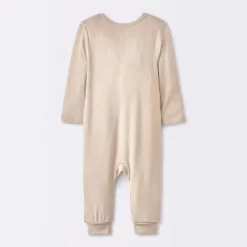 Baby 2pk Leaf So Very Soft Modal Blend Romper - Cloud Island™ Cream