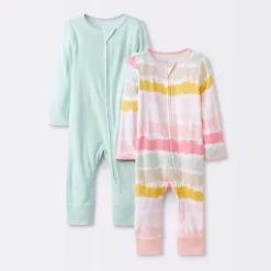 Baby Girls' 2pk Zip Romper - Cloud Island™ -Cloud Island Shop GUEST 1f035297 eb04 47d5 8007 56efe4d860be