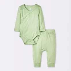 Baby 2pc Neutral Pointelle Top & Bottom Set - Cloud Island™ Green -Cloud Island Shop GUEST 2111f6ef ea90 4ffc 92fe 34c5401769fc