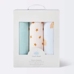 Muslin Swaddle Blankets Rainbows - Cloud Island™ Green 3pk -Cloud Island Shop GUEST 224d8131 83b7 4591 832e bb8fc4e51545