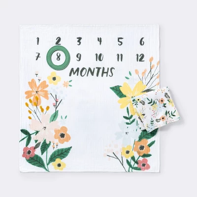 Muslin Blanket With Felt Frame Meadow - Cloud Island™ 6 Muslin Blanket With Felt Frame Meadow - Cloud Island™ - Image 4