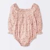 Baby Girls' Floral Smocked Romper - Cloud Island™ Pink 2 Baby Girls' Floral Smocked Romper - Cloud Island™ Pink -Cloud Island Shop GUEST 25633517 5b54 4a1e 91d9 5bda74b2d8fe