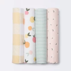 Flannel Baby Blankets Citrus - Cloud Island™ 4pk -Cloud Island Shop GUEST 266f5ff7 1456 42f1 89ae 0d0bc64a3bc0