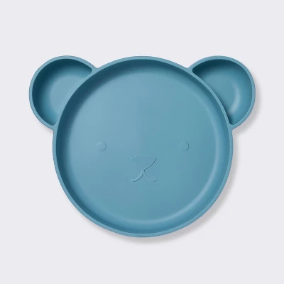 Silicone Dining Plate - Blue Bear - Cloud Island™ 5 Silicone Dining Plate - Blue Bear - Cloud Island™ - Image 3
