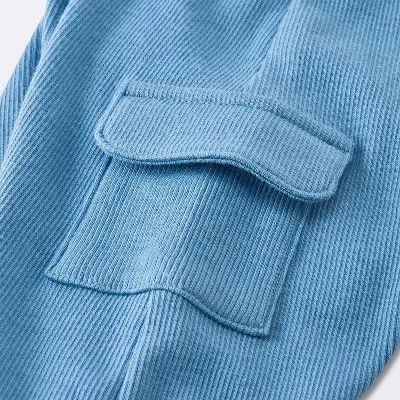 Baby Boys' 2pc Cozy Quarter Zip Top & Bottom Set - Cloud Island™ Blue 5 Baby Boys' 2pc Cozy Quarter Zip Top & Bottom Set - Cloud Island™ Blue - Image 3