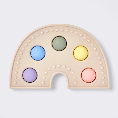 Silicone Pop-it Baby Toy - Rainbow - Cloud Island™ 5 Silicone Pop-it Baby Toy - Rainbow - Cloud Island™ - Image 3