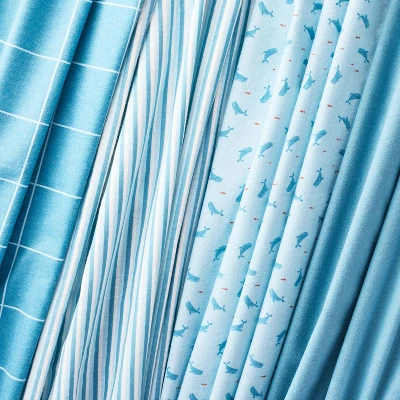 Flannel Baby Blanket - Whales - 4pk - Cloud Island™ 4 Flannel Baby Blanket - Whales - 4pk - Cloud Island™ - Image 2