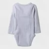 Baby Boys' 3pk Side Snap Long Sleeve Bodysuit - Cloud Island™ Gray