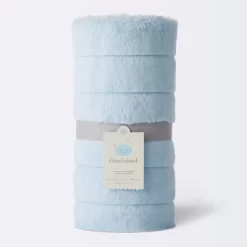 Faux Fur With Channel Carving Baby Blanket - Cloud Island™ - Light Blue -Cloud Island Shop GUEST 31d2cbc6 2b68 4831 954c 328cef1bd018