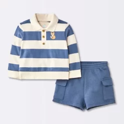 Baby Boys' 2pc Fox Striped Polo Shorts Set - Cloud Island™ Navy Blue 9 Baby Boys' 2pc Fox Striped Polo Shorts Set - Cloud Island™ Navy Blue -Cloud Island Shop GUEST 34b42e23 a865 47f3 8aec 5e1a6f003b4a