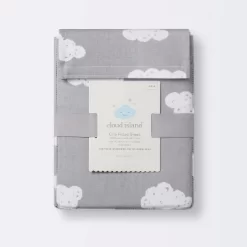 Crib Fitted Sheet Clouds - Cloud Island™ Gray -Cloud Island Shop GUEST 34e857bd 9e49 4e3d 81ab a4485fed11d8