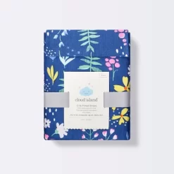 Fitted Crib Sheet Wildflower Dark - Cloud Island™ Navy Floral -Cloud Island Shop GUEST 36d15f14 6b47 4ce5 9c0d 1e2e04d9d2a3