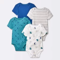 Baby 4pk Short Sleeve Bodysuit - Cloud Island™ Blue 9 Baby 4pk Short Sleeve Bodysuit - Cloud Island™ Blue -Cloud Island Shop GUEST 38142cdc 1d05 442d ba26 7b8eb58bc361