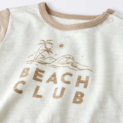 Baby Boys' Beach Club Cargo Top & Shorts Set - Cloud Island™ Cream 4 Baby Boys' Beach Club Cargo Top & Shorts Set - Cloud Island™ Cream - Image 2