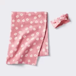Hospital Muslin Swaddle And Headwrap Gift Set - Pink - Cloud Island™ -Cloud Island Shop GUEST 3a7c08cf 7833 49b6 867e 39f673d8cb98