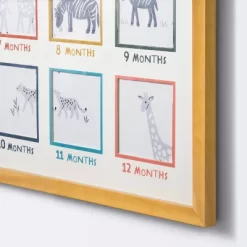 Milestone 4" X 4" Image Opening Picture Frame - Multi Bright With Natural Frame - Cloud Island™ -Cloud Island Shop GUEST 3c6fb14f 12f4 4cab bb64 004fa197b5be