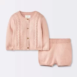 Baby Girls' 2pc Pointelle Sweater Set - Cloud Island™ Pink 9 Baby Girls' 2pc Pointelle Sweater Set - Cloud Island™ Pink -Cloud Island Shop GUEST 3e464474 2dc9 4e80 b121 9bb20d6c8fbf