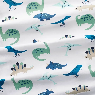 Fitted Crib Sheet Dinos Cool - Cloud Island™ - Blue/Green 5 Fitted Crib Sheet Dinos Cool - Cloud Island™ - Blue/Green - Image 3