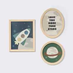 3pk Space Framed Wall Art - Cloud Island™ -Cloud Island Shop GUEST 4a57625d 21f6 4b5e b7cc d18c098e0c0f