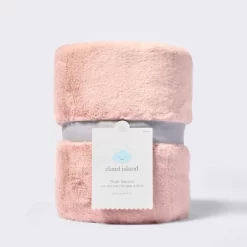 Solid Satin Edge Plush Baby Blanket - Pink - Cloud Island™ -Cloud Island Shop GUEST 4ef42530 3f35 45ad 838c d967879670a7