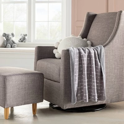 Plush Baby Blanket - Gray Arrows - Cloud Island™ 3 Plush Baby Blanket - Gray Arrows - Cloud Island™