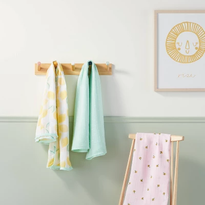 Muslin Swaddle Blanket Honeybee 3pk - Cloud Island™ Pink/Yellow 3 Muslin Swaddle Blanket Honeybee 3pk - Cloud Island™ Pink/Yellow