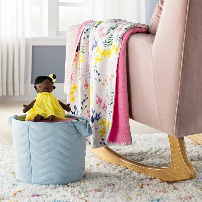 Plush Baby Blanket Floral Fields - Cloud Island™ 3 Plush Baby Blanket Floral Fields - Cloud Island™