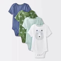 Baby Boys' 4pk Bear Short Sleeve Bodysuits - Cloud Island™ Ivory/Blue/Green 9 Baby Boys' 4pk Bear Short Sleeve Bodysuits - Cloud Island™ Ivory/Blue/Green -Cloud Island Shop GUEST 5affb536 71ce 42a4 9246 5638e3deebed