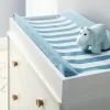 Wipeable Changing Pad Cover - Blue And White Stripes - Cloud Island™