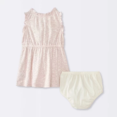 Baby Girls' Floral Printed Dress - Cloud Island™ Cream 5 Baby Girls' Floral Printed Dress - Cloud Island™ Cream - Image 3