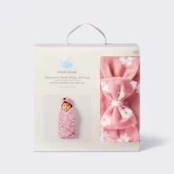 Hospital Muslin Swaddle And Headwrap Gift Set - Pink - Cloud Island™ -Cloud Island Shop GUEST 6143ec75 76b9 4adc 88fa d584a665484a