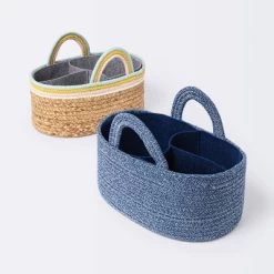 Coiled Rope Diaper Caddy With Dividers - Cloud Island™ Navy -Cloud Island Shop GUEST 63ab274b e4c1 4d68 b50e aa2ee05f4591