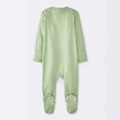 Baby 2pk Cozy Wide Ribbed Mushrooms Sleep N' Play - Cloud Island™ Green 3 Baby 2pk Cozy Wide Ribbed Mushrooms Sleep N' Play - Cloud Island™ Green