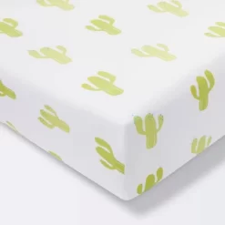 Fitted Crib Sheet Cactus - Cloud Island™ - White -Cloud Island Shop GUEST 6634c953 f353 4c6a aa0f 148b29c90493