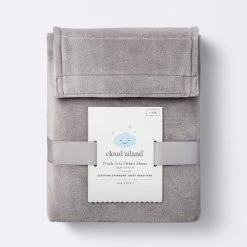 Plush Polyester Spandex Fitted Crib Sheet - Solid Gray - Cloud Island™ 7 Plush Polyester Spandex Fitted Crib Sheet - Solid Gray - Cloud Island™ -Cloud Island Shop GUEST 66f72d53 97b8 4ef0 a7ab 2d89750198d3