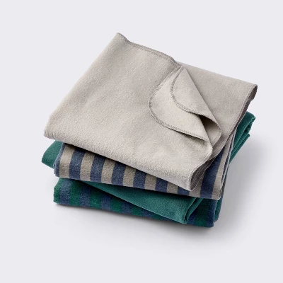 Flannel Baby Blankets - Cool Metallic - 4pk - Cloud Island™ 6 Flannel Baby Blankets - Cool Metallic - 4pk - Cloud Island™ - Image 4