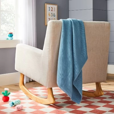 Knit Baby Blanket - Blue - Cloud Island™ 3 Knit Baby Blanket - Blue - Cloud Island™