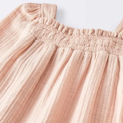 Baby Girls' Smocked Dress - Cloud Island™ Pink 4 Baby Girls' Smocked Dress - Cloud Island™ Pink - Image 2