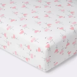 Crib Fitted Sheet Flamingos - Cloud Island™ - Pink/White -Cloud Island Shop GUEST 80c34a0e 6592 402d b527 a9239a86c7e8