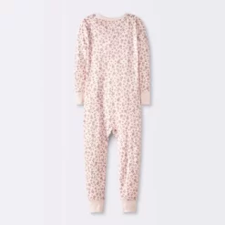 Toddler Girls' Smooth Jersey Snug Fit Union Suit - Cloud Island™ Pink